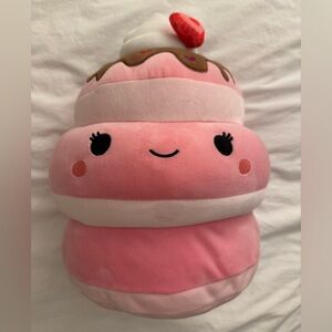 Squishmallow Pink Ice Cream sundae Plush Toy — large size 14” tall